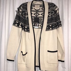 Chaser tribal cardigan BNWT